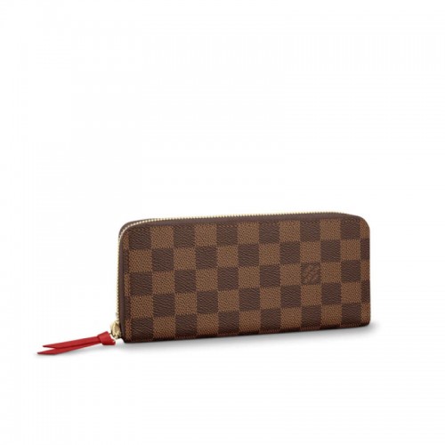 Louis Vuitton Damier Ebene Clemence Wallet N60534 N41626
