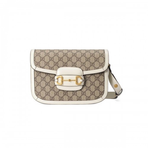 Gucci 1955 Horsebit GG Supreme Shoulder Bag 602204