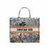 Christian Dior Book Tote Bag In Embroidered Canvas M1286