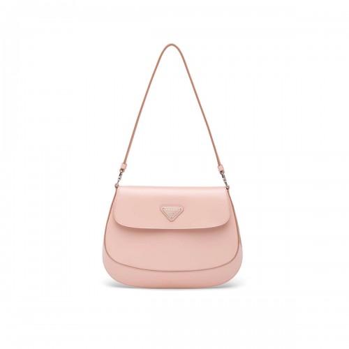 Prada Cleo Brushed Leather Shoulder Bag With Flap 1BD311