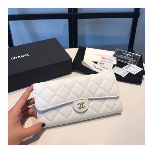 Chanel Grainy Calfskin Classic Bifold Wallet A31505