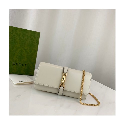 Gucci Jackie 1961 Calfskin Chain Wallet 652681