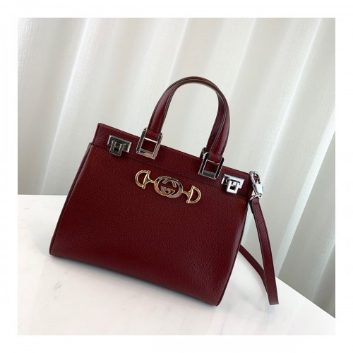 Gucci Zumi Grainy Leather Small Top Handle Bag 569712