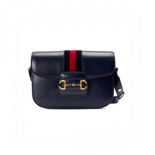 Gucci 1955 Horsebit Shoulder Bag 602204 Blue