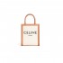 Celine Mini Vertical Cabas  In Canvas and Calfskin 193302