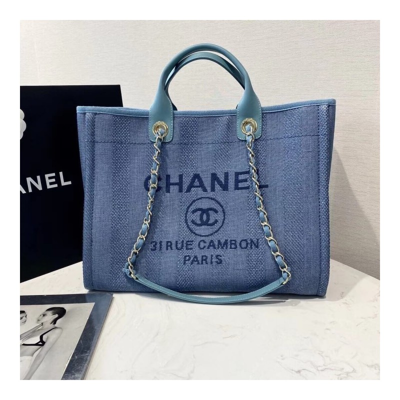 Chanel Mixed Fibers Shopping Bag GM A66941