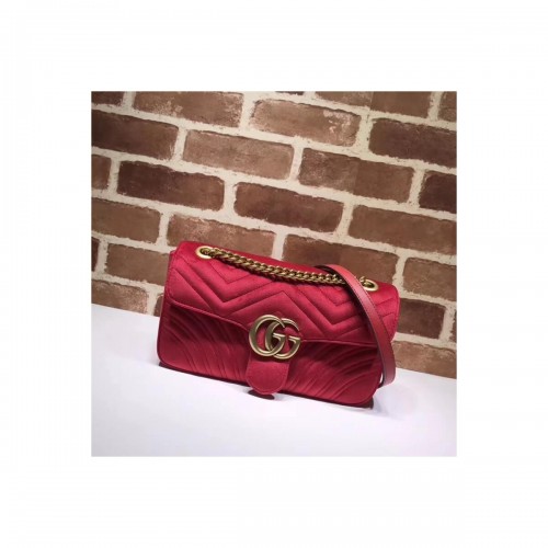 Gucci GG Marmont Velvet Shoulder Bag 443497