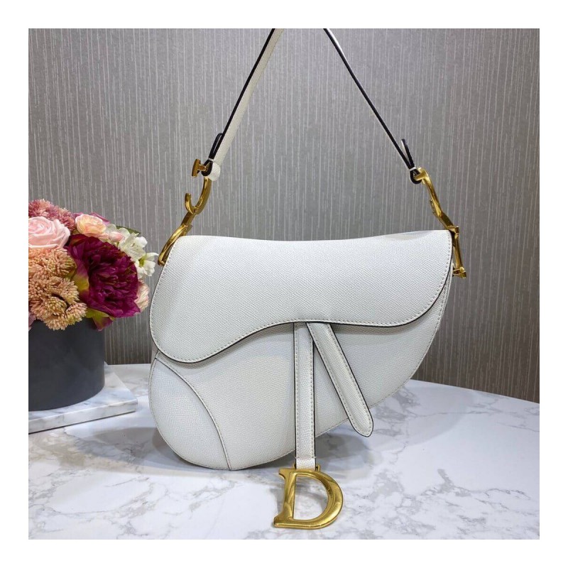 Christian Dior Saddle Bag in Grained Calfskin M0446