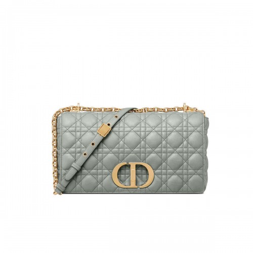 Dior Large Caro Bag Black Supple Cannage Calfskin M9243