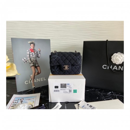 Chanel Denim Classic Flap Mini Bag AS2070
