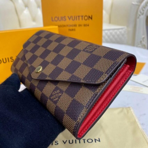 Louis Vuitton Damier Ebene Sarah Wallet N63209