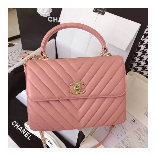 Chanel Chevron Quilted Small Trendy CC 25453