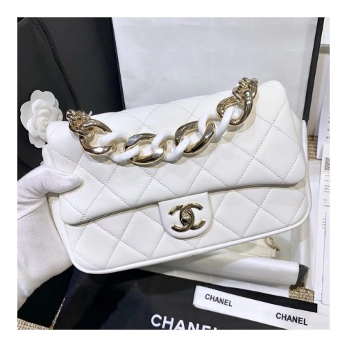 Chanel Flap Bag With Large Bi-Color Chain AS1353