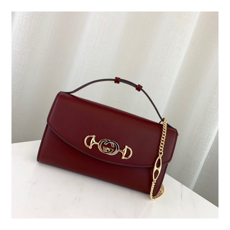 Gucci Zumi Smooth Leather Small Shoulder Bag 572375
