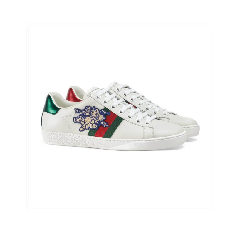 Gucci Ace Sneaker with Three Little Pigs 553385