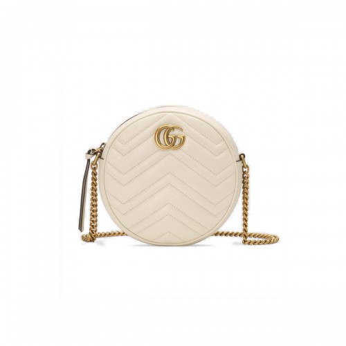 Gucci GG Marmont Mini Round Shoulder Bag 550154