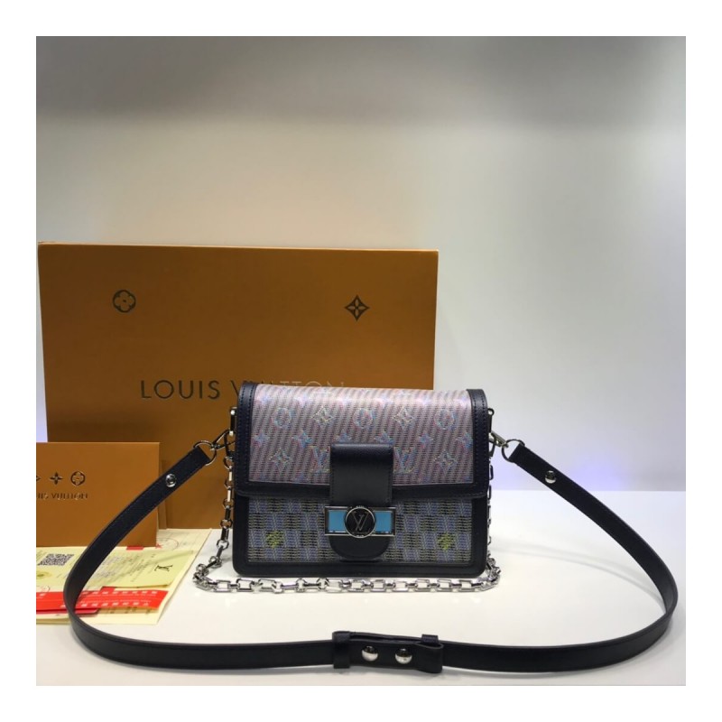 Louis Vuitton Printed Calf Leather Dauphine MM M55452