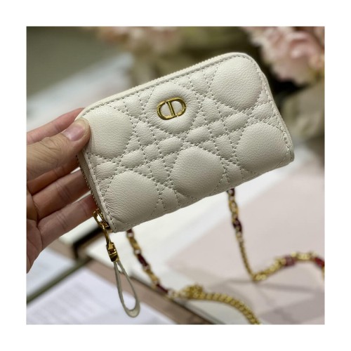 Christian Dior Mini Caro Zipped Pouch S5087