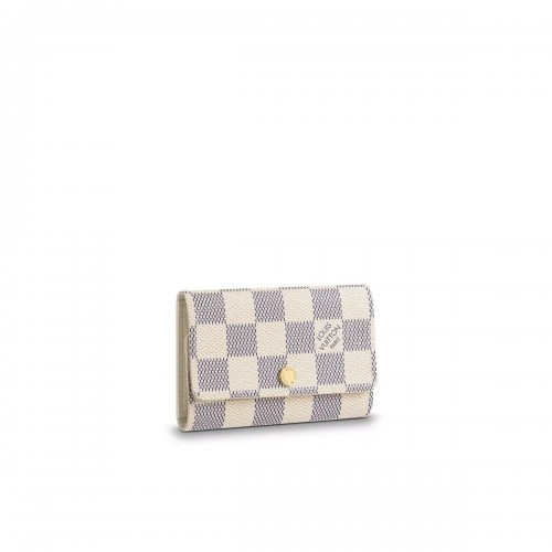 Louis Vuitton Damier Azur Canvas 6 Key Holder N61745