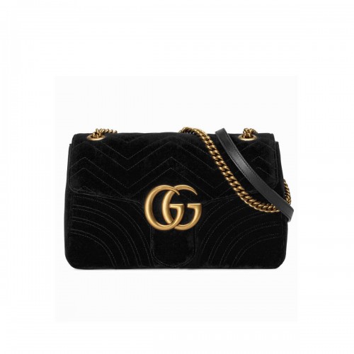 Gucci GG Marmont Medium Velvet Shoulder Bag 443496