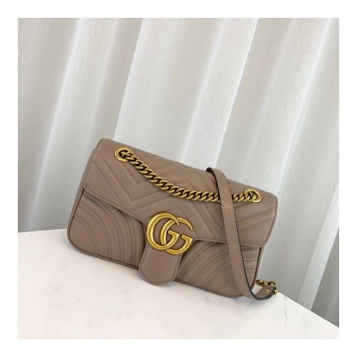 Gucci GG Marmont Matelasse Chevron Leather Small Shoulder Bag 443497