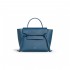 Celine Micro Belt Bag In Grained Calfskin 189153 Petrol