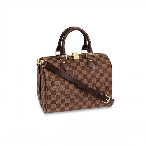 Louis Vuitton Damier Ebene Canvas Speedy Bandouliere 25 N41368