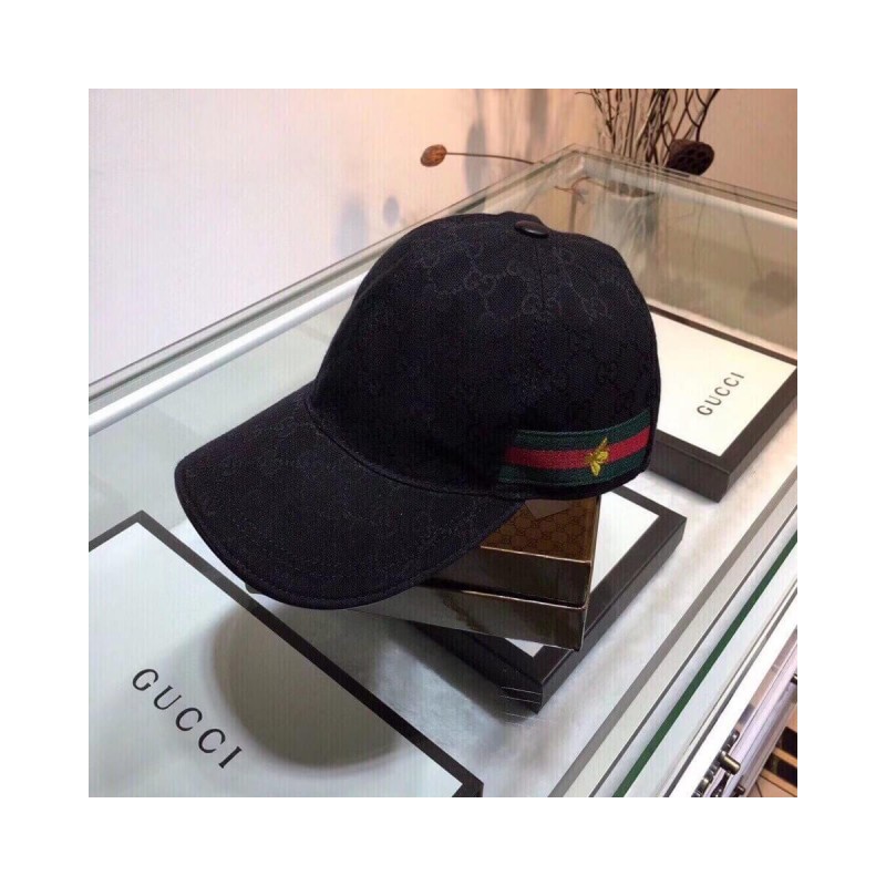 Gucci Original GG Canvas Baseball Hat with Web 200036