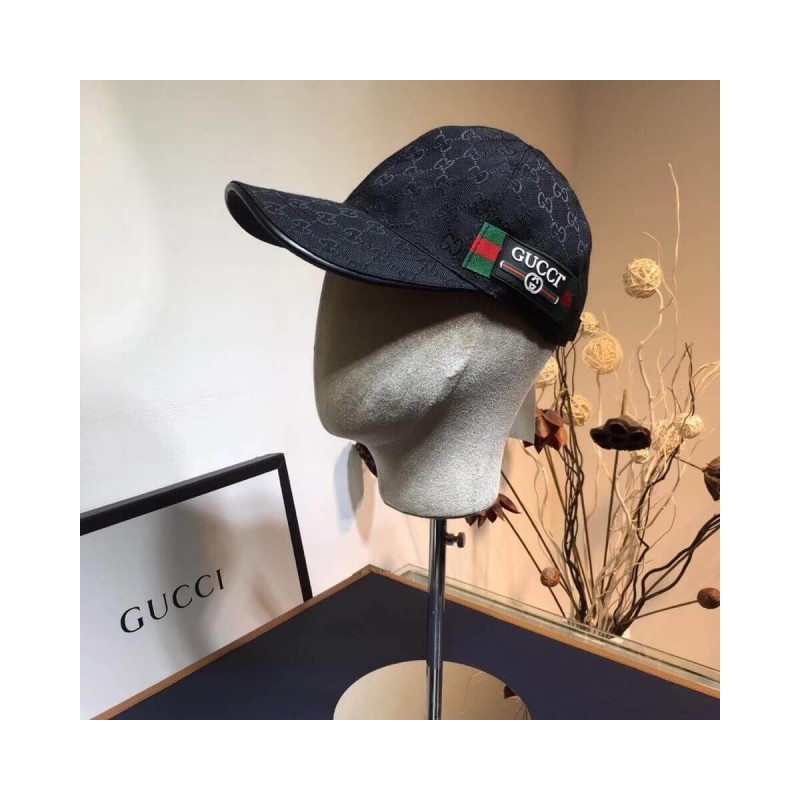 Gucci Original GG Canvas Baseball Hat With Web 200034