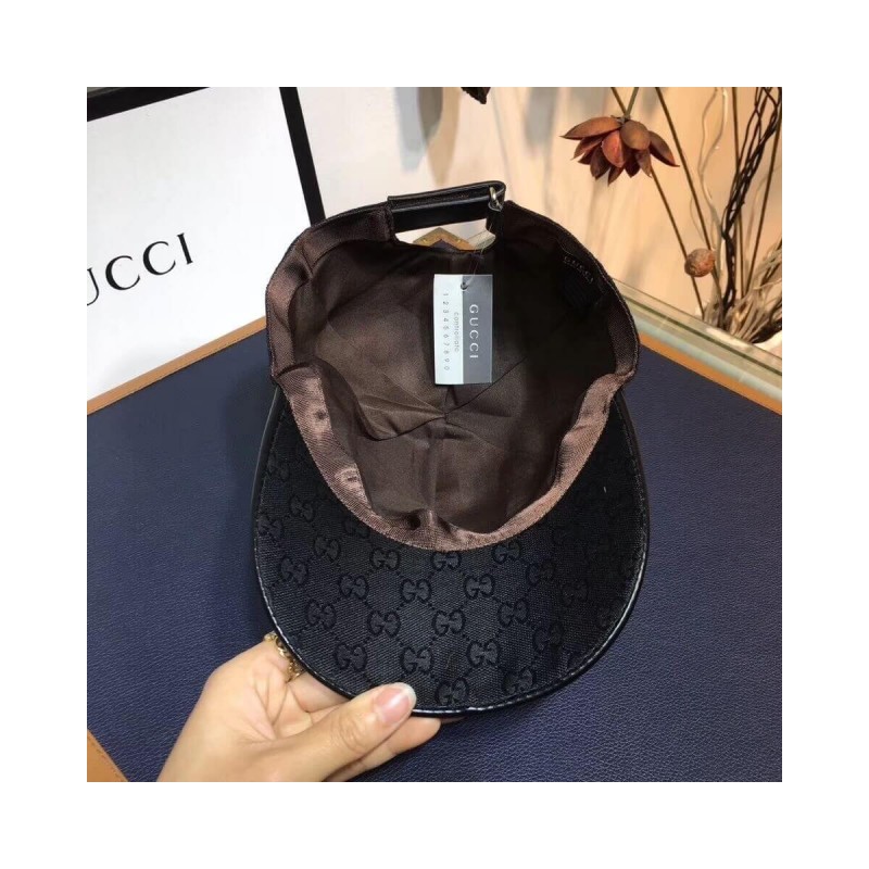 Gucci Original GG Canvas Baseball Hat With Web 200034