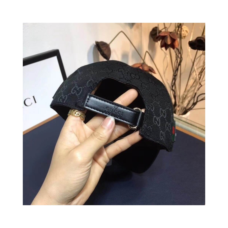 Gucci Original GG Canvas Baseball Hat With Web 200034