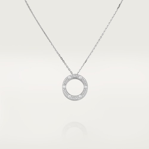 Cartier Love Necklace Diamond-paved B7058000 White gold