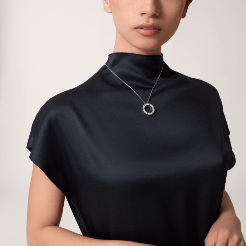 Cartier Love Necklace Diamond-paved B7058000 White gold