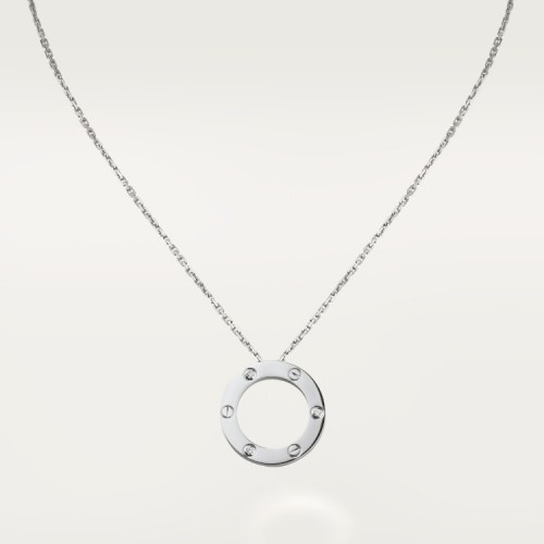 Cartier Love Necklace 3 Diamonds B7014600 White gold