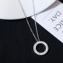 Cartier Love Necklace 3 Diamonds B7014600 White gold