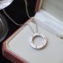 Cartier Love Necklace 3 Diamonds B7014600 White gold