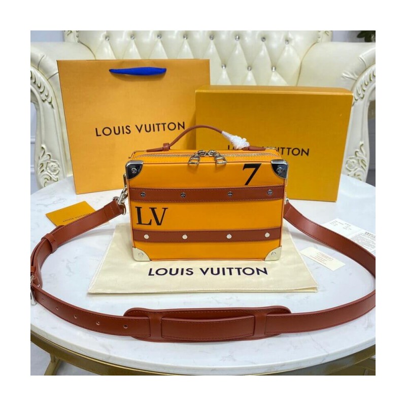 Louis Vuitton LVxNBA Orange Leather Handle Trunk M45785