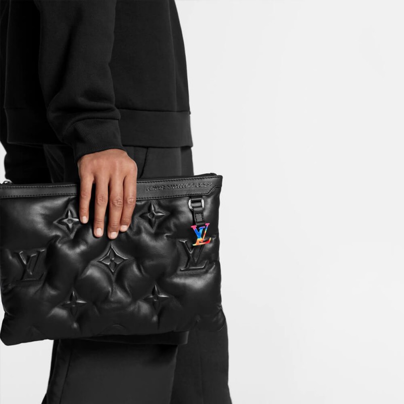 Louis Vuitton Lambskin Leather A4 Pouch M68775