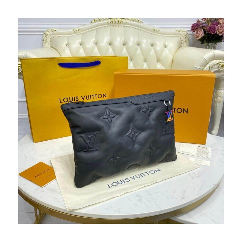 Louis Vuitton Lambskin Leather A4 Pouch M68775