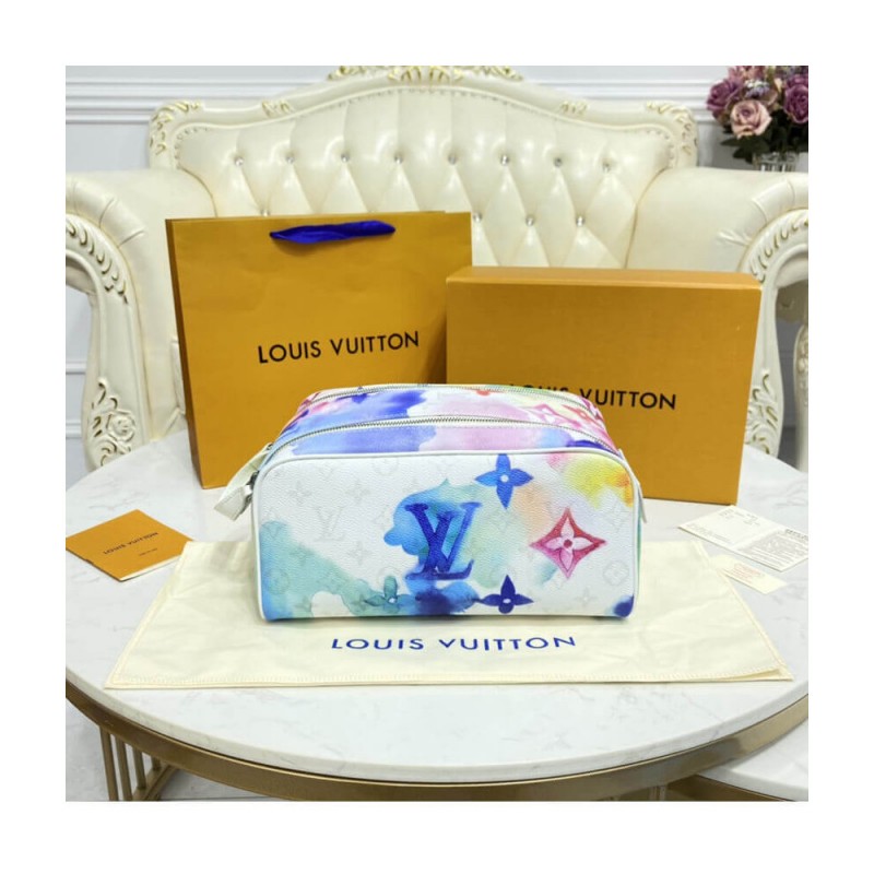 Louis Vuitton Monogram Watercolor Multico Dopp Kit M80500