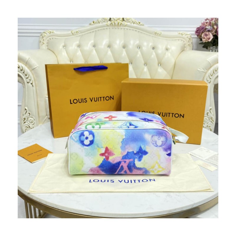 Louis Vuitton Monogram Watercolor Multico Dopp Kit M80500