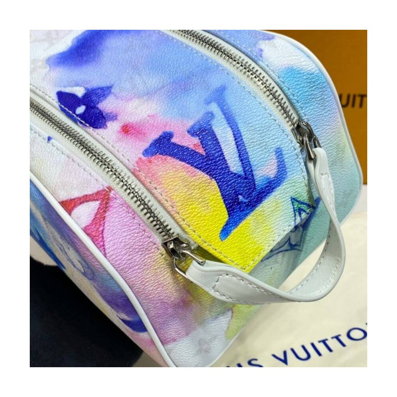 Louis Vuitton Monogram Watercolor Multico Dopp Kit M80500