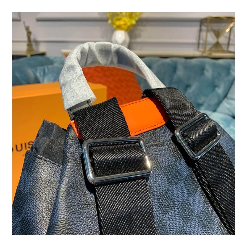Louis Vuitton Damier Cobalt Drawstring Backpack N40170