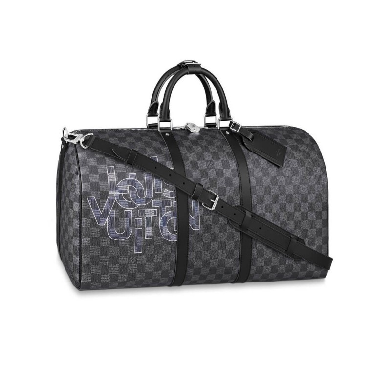 Louis Vuitton Damier Graphite Keepall Bandoulière 50 N40263 N40264