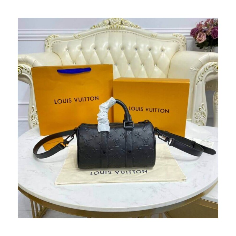 Louis Vuitton Monogram Seal Cowhide Leather Keepall XS M57960 M57961