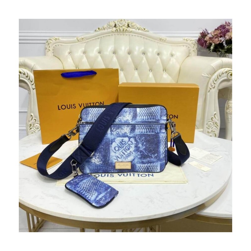 Louis Vuitton Damier Salt Canvas Trio Messenger N50068