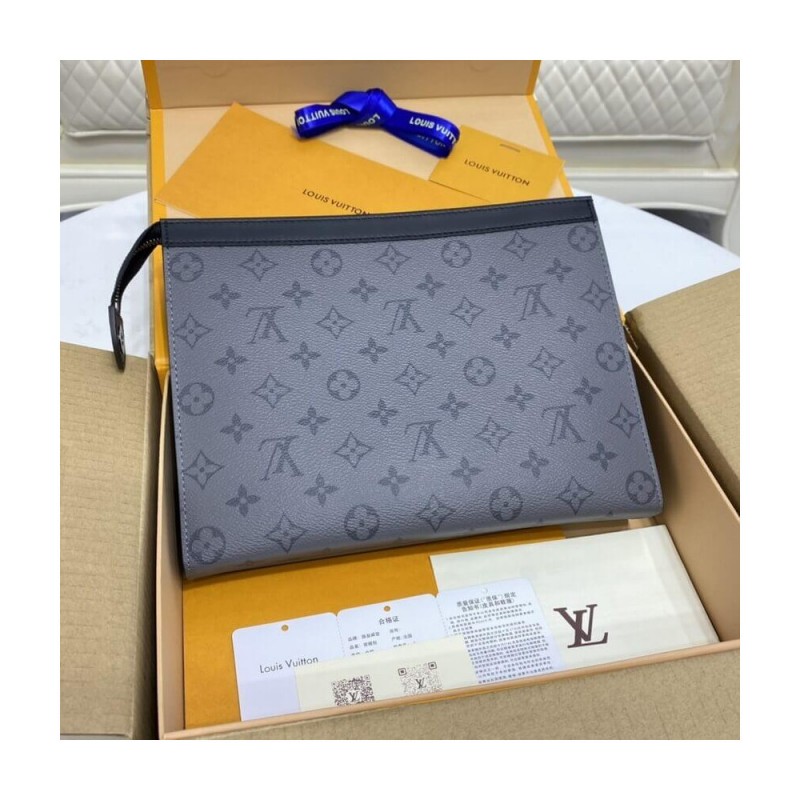 Louis Vuitton Monogram Eclipse Pochette Voyage MM M69535