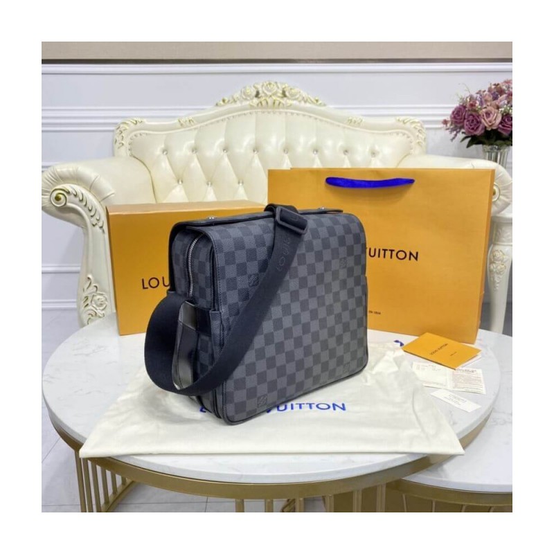 Louis Vuitton Damier Graphite Naviglio Messenger Bag N45255