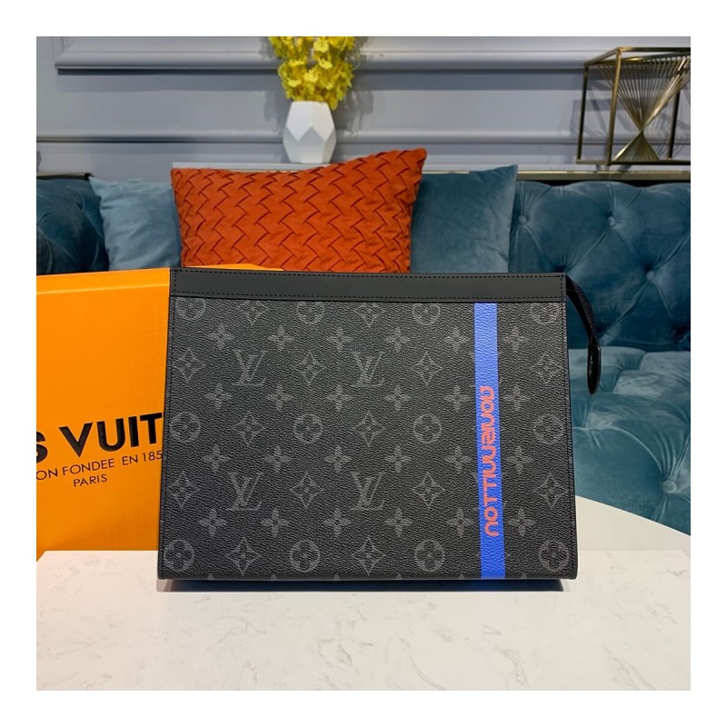 Louis Vuitton Monogram Eclipse Pochette Voyage MM M61692E