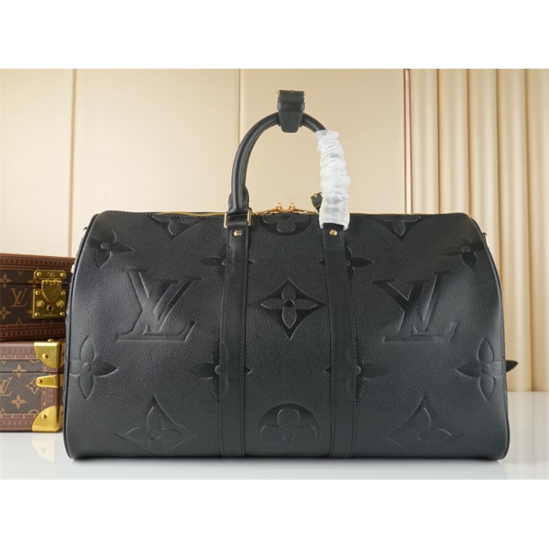 Louis Vuitton Keepall Bandouliere 45 Monogram Empreinte  Leather M45532